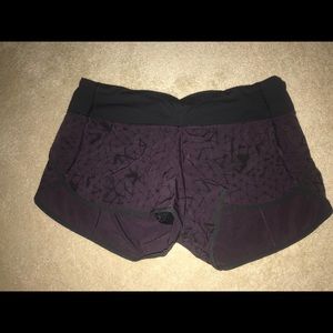 Lululemon speed shorts size 6 - burgundy